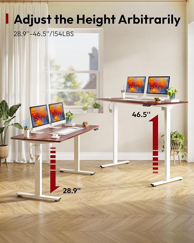 SANODESK Electric Standing Desk 48 x 30 Inches Whole-Piece Desktop Height - Image 8