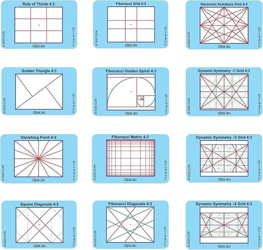 CLPA Video 4:3 Photographic Viewfinder Set: All viewfinders in 4:3 Aspect Ratio by CLPA