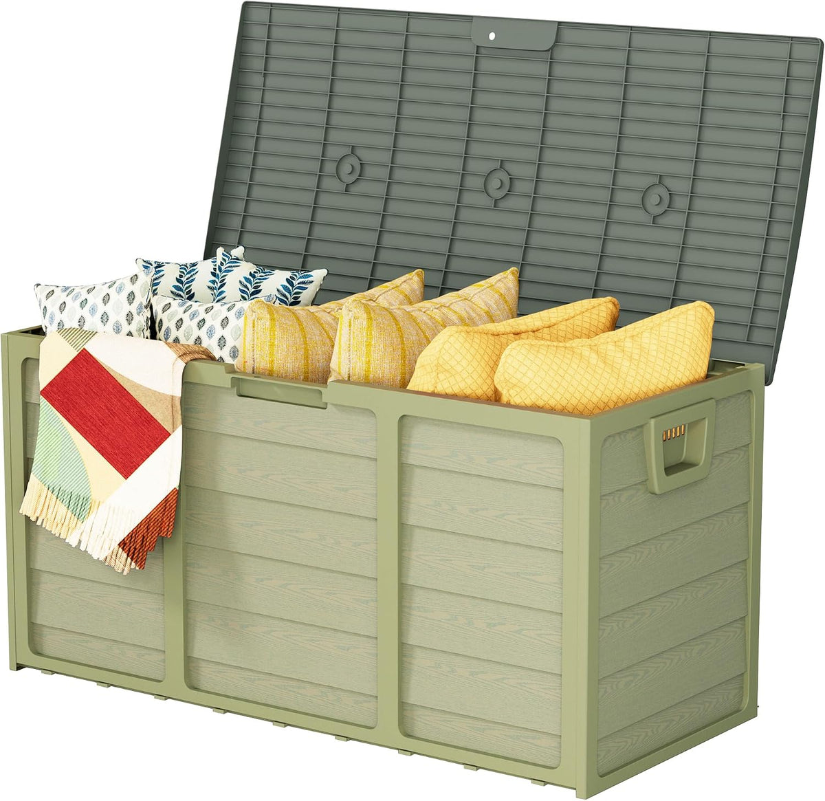 suncrown 75 gallon deck storage box resin outdoor, main product view