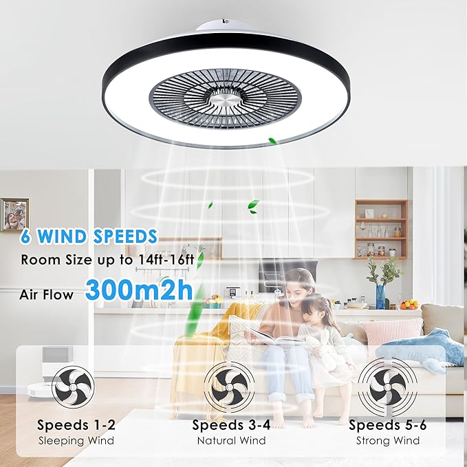 HUMHOLD 24" Bladeless Ceiling Fans - Image 6
