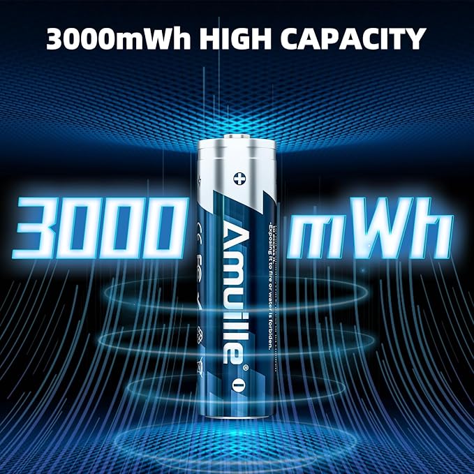 Rechargeable AA Batteries Lithium - Image 3