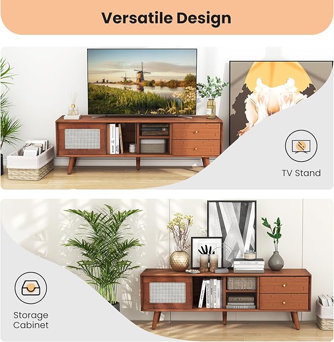 Giantex Mid Century Modern TV Stand - Image 9