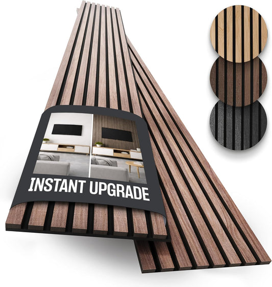 2-Pack Acoustic Wood Slat Panels