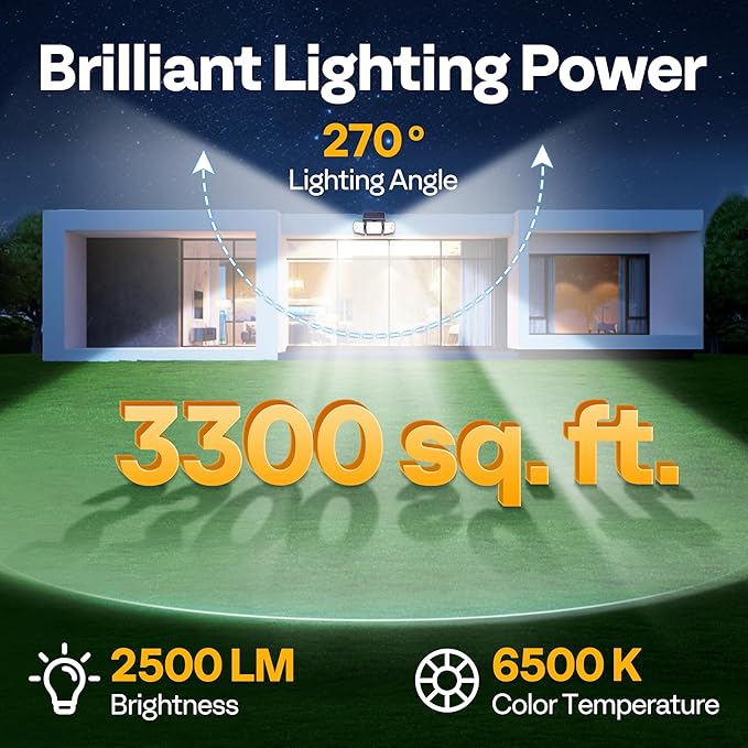 VIVOHOME Linkable Solar Lights Outdoor Waterproof, Dual Roating Motion Sensor - Image 4