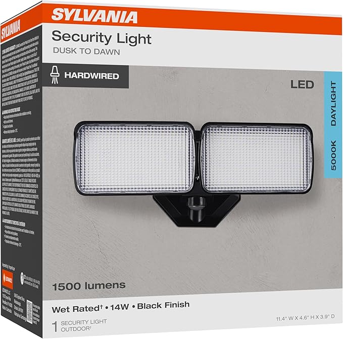 Sylvania 14W Dusk to Dawn Security LED Light, 1500 LMS, Wet Rated, Daylight - Image 10