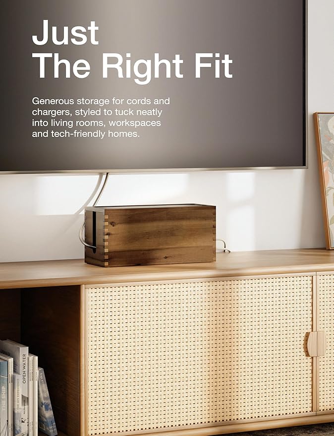 TIDITA Acacia Large Cable Management Box - Image 6