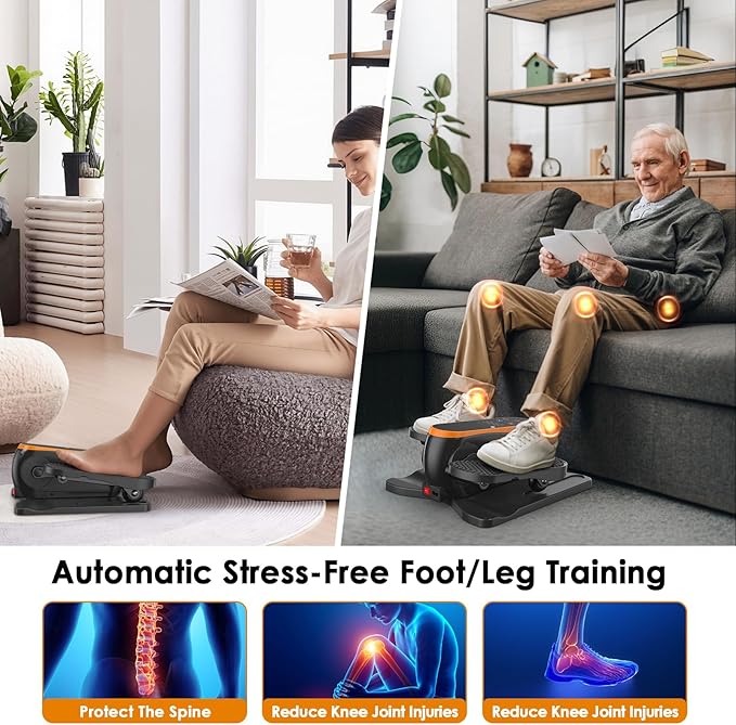 Under Desk Elliptical Machine for Senior Mini Elliptical Leg Exerciser - Image 5