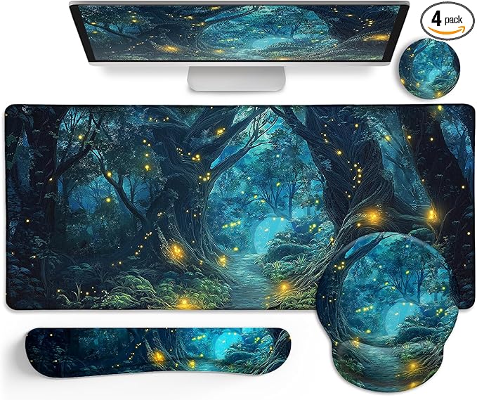LIMKRIAN Ergonomic Mouse Pad Set Large Desk Matt by LIMKRIAN