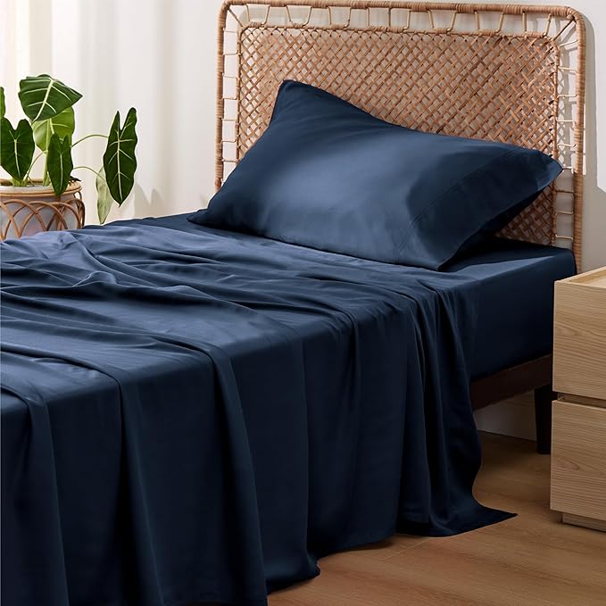 Bedsure Cooling Sheets Twin, Rayon Derived from Bamboo, Breathable & Soft Twin by BEDSURE