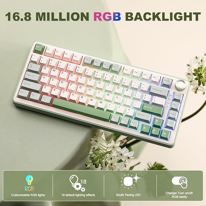 YUNZII B75 PRO Wireless Mechanical Keyboard, 75% Layout - Image 6