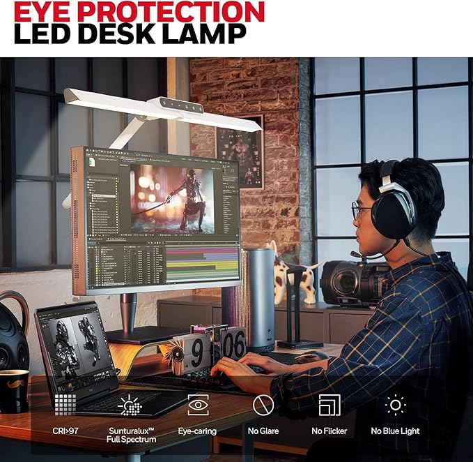 Honeywell LED Desk Lamp with Clamp - Image 2