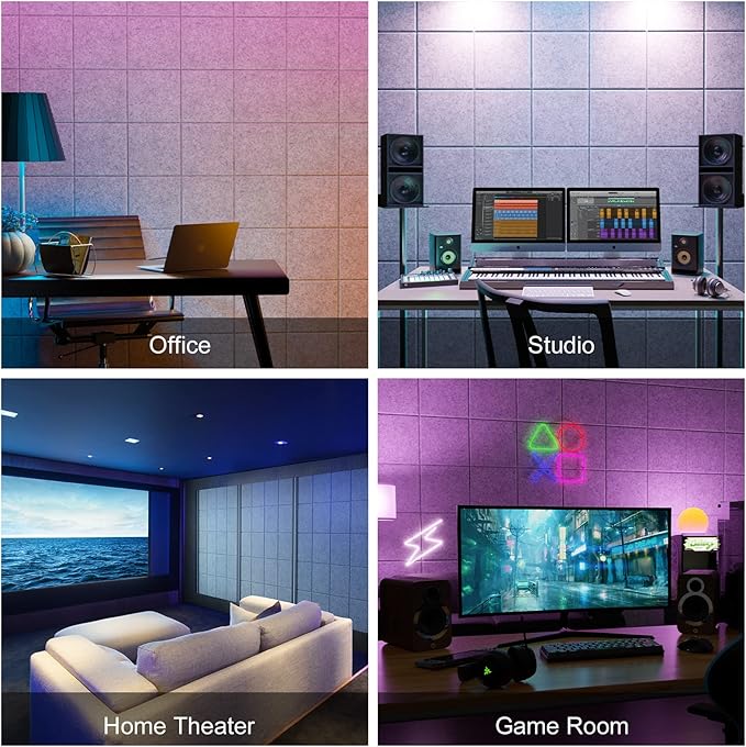 Sonicism 12 Pack Acoustic Wall Panels - Image 5