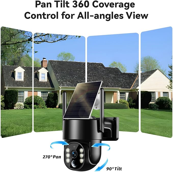 Noaheye Solar Security Cameras Wireless Outdoor, 5G&2.4GHz Cameras - Image 9