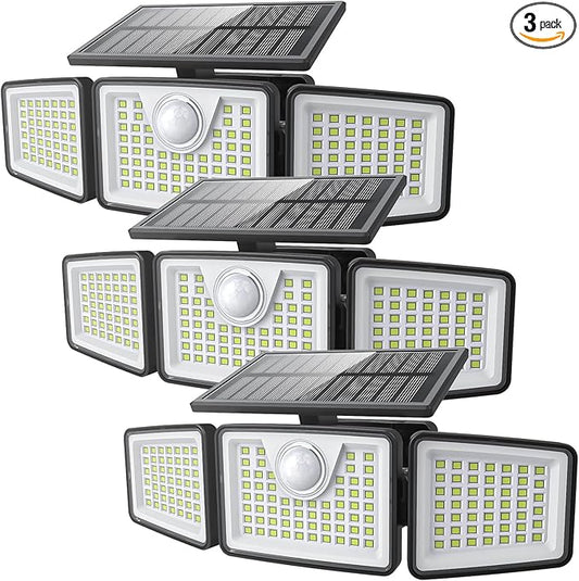 daphino 2500LM Solar Lights Outdoor by ChargebySunLightUpHome