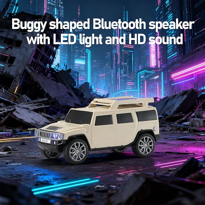 WSTER Solar Off-Road Car Bluetooth Speaker – HD Stereo Sound - Image 4