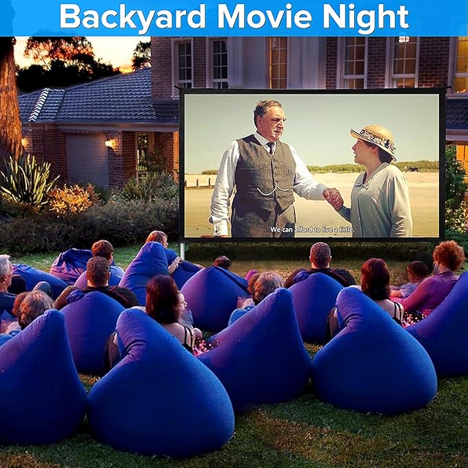 JWSIT Projector Screen and Stand, 80 inch Outdoor Movie Screen-Upgraded 3 - Image 5