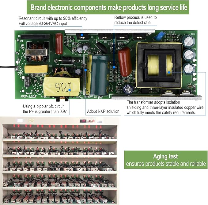 LED Driver 150 Watts 24V DC Low Voltage Transformer， Waterproof IP67 LED Power - Image 3