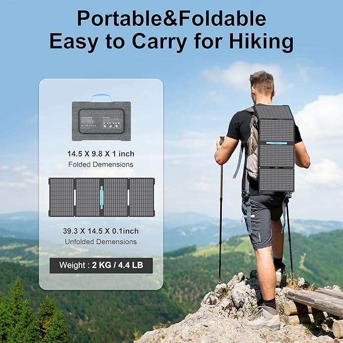 E-POWO 60W Portable Solar Panels Chargers - Image 3