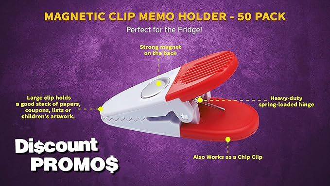 50 Magnetic Memo Holders Set - Image 3
