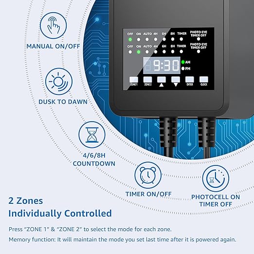 SUNVIE 200W Low Voltage Landscape Transformer - Image 2