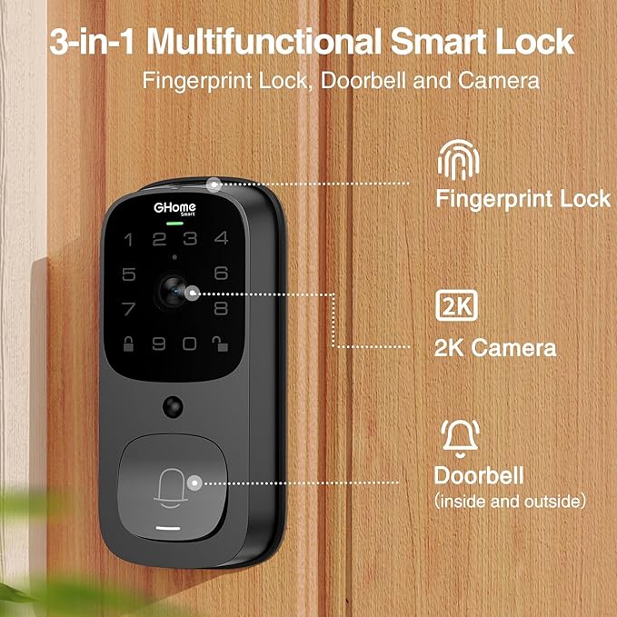 GHome Smart 3 in 1 Door Lock - Image 2