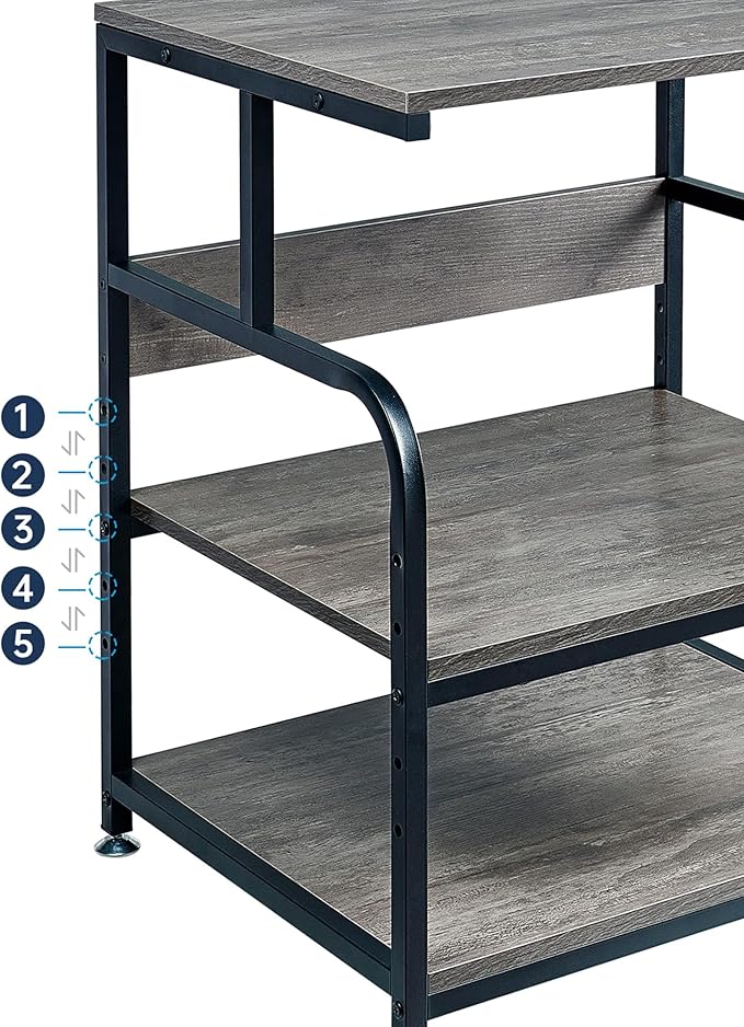 Fannova Large Printer Stand Table 23.6 x18.9 x 30 Inches - Image 4