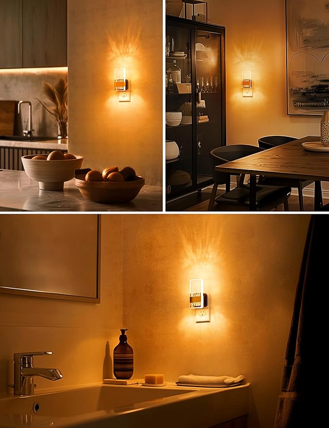 L LOHAS LED Night Light, Amber Night Lights Plug Into Wall, Dusk to Dawn Sensor - Image 5
