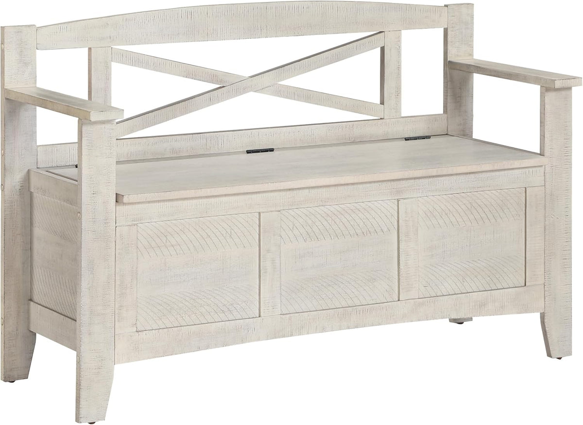 osp home furnishings metro entry way storage bench, main product view