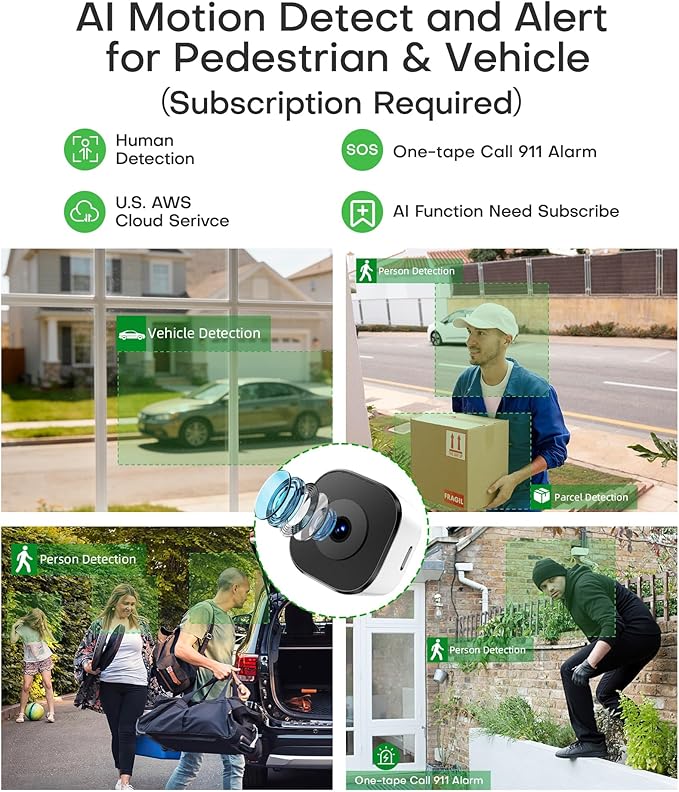 HomiQ 5MP 3K Window Camera for Home Security, 5G&2.4Ghz WiFi Human Detection - Image 5