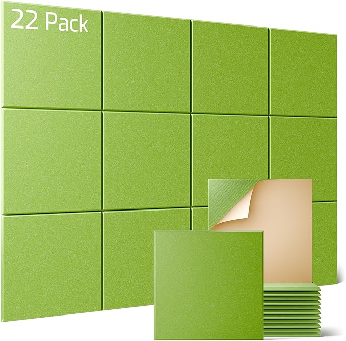 Sonicism 22 Pack Acoustic Wall Panels by Sonicism