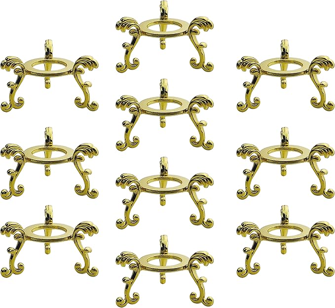 OmyLens 10Pcs Gold Crystal Ball Stand by OmyLens