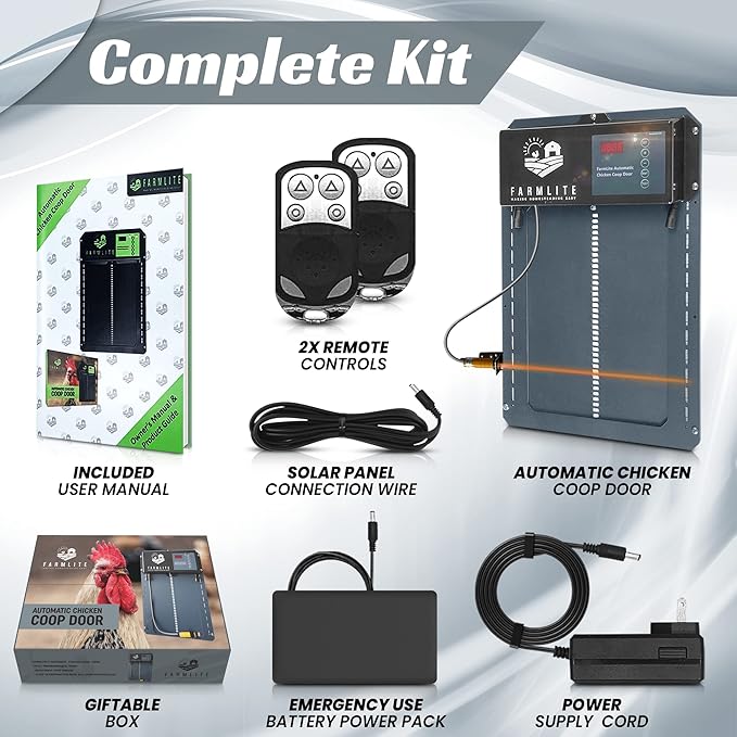 FarmLite Automatic Chicken Coop Door Opener | Non-Battery Powered Automatic - Image 5