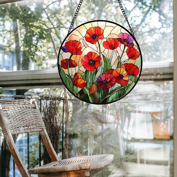CRISGIF Stained Glass Window Hanging - Image 5
