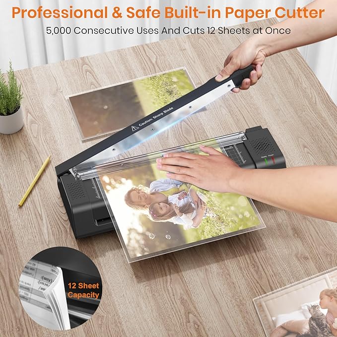 Gasbye Laminator Machine, 13-Inch Thermal Laminator - Image 2
