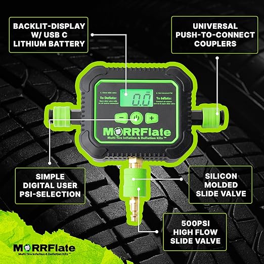MORRFlate Air Hub Digital Air Controller Universal AutoMagic Tire Inflation and - Image 3