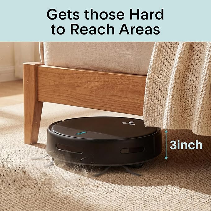 SereneLife Automatic Robot Vacuum Cleaner and Mop Combo, App Control, 3 - Image 4