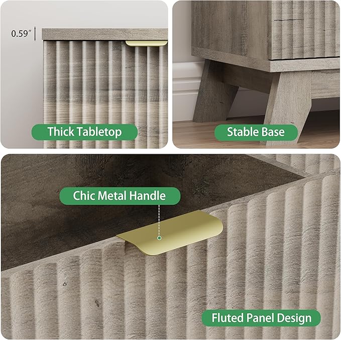 Xixini Fluted Dresser for Bedroom - Image 6