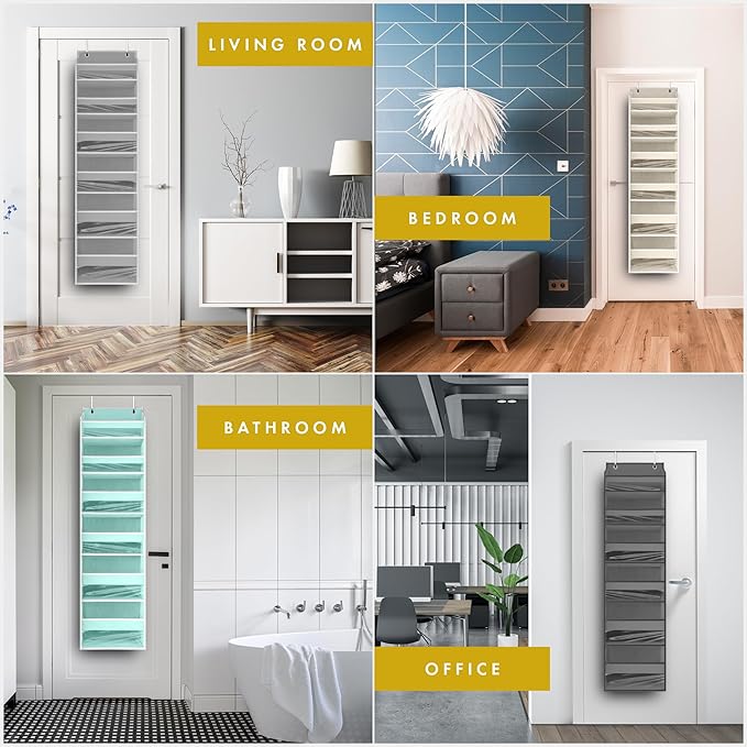 HOMELUX THEORY UPGRADED 6 Tiers Over The Door Organizer Hanging - Image 3