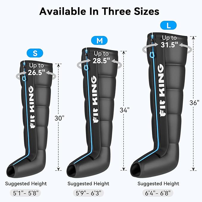 FIT KING Cordless Recovery System, Professional Air Compression Massager - Image 7