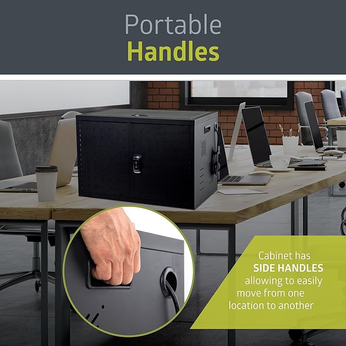 Pearington 16 Device Portable Table Top Charging and Storage Cabinet - Image 6