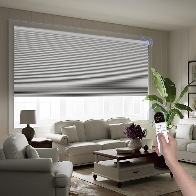 Boolegon Motorized Blinds with Remote, 100% Blackout Smart Blinds, Automatic by Boolegon