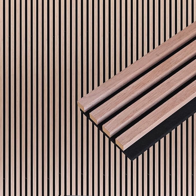 NeatiEase Wood Wall Panels, 9 Feet Acoustic Slat Wall Panels - Image 6