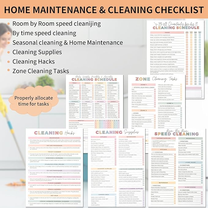 ADHD Cleaning Planner‌, Cleaning Plan Schedule and Checklist‌ - Image 6