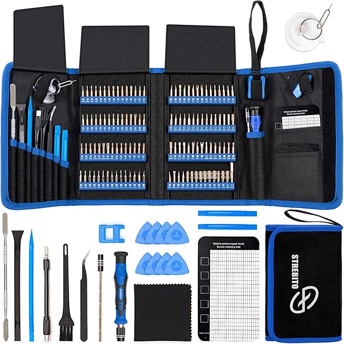 STREBITO Electronics Precision Screwdriver Sets 142-Piece by STREBITO