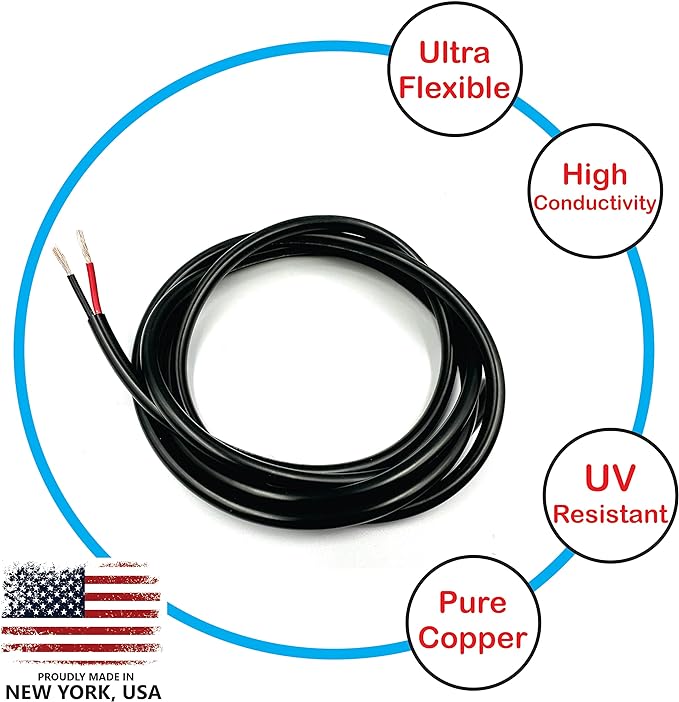 NATIONAL Wire & Cable – 22 AWG 2-Conductor Premium Copper Wire, 50 ft, Stranded - Image 5