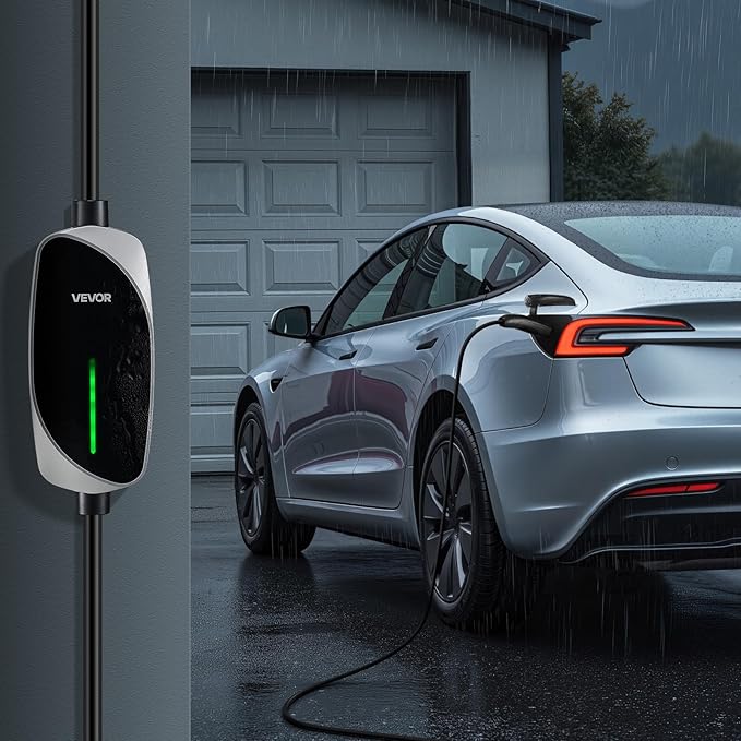 VEVOR Level 1/2 Tesla Charger, 16 Amp, Portable Electric Car EV Charger - Image 8