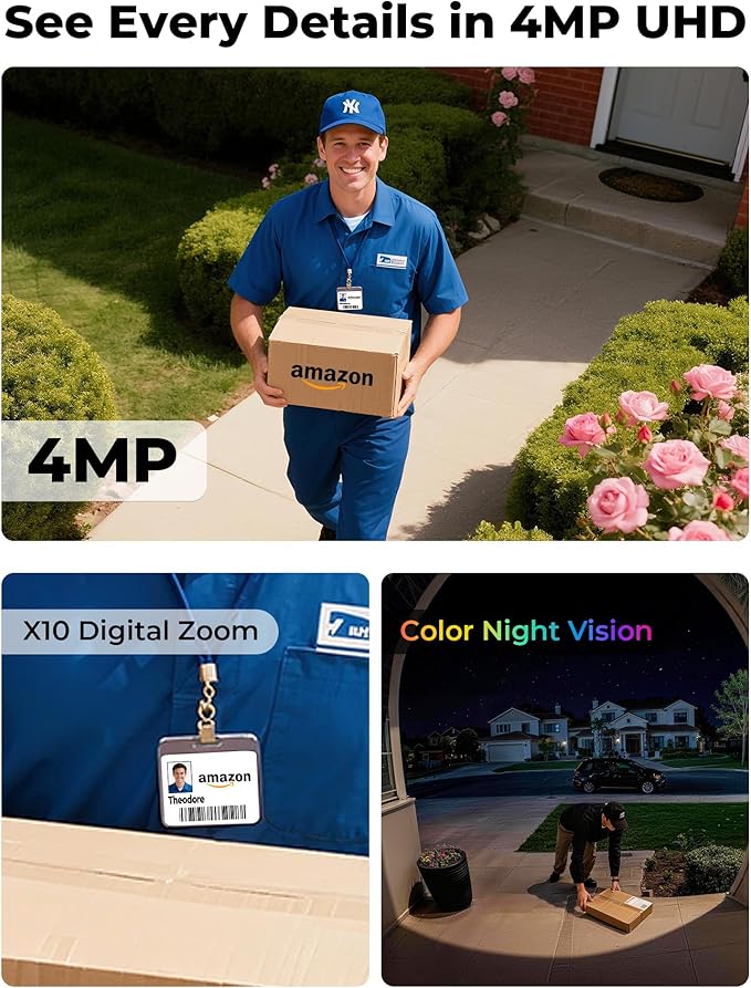 Security Cameras Wireless Outdoor 5G& 2.4G, No Subscription, 2 Cam-Kit - Image 3