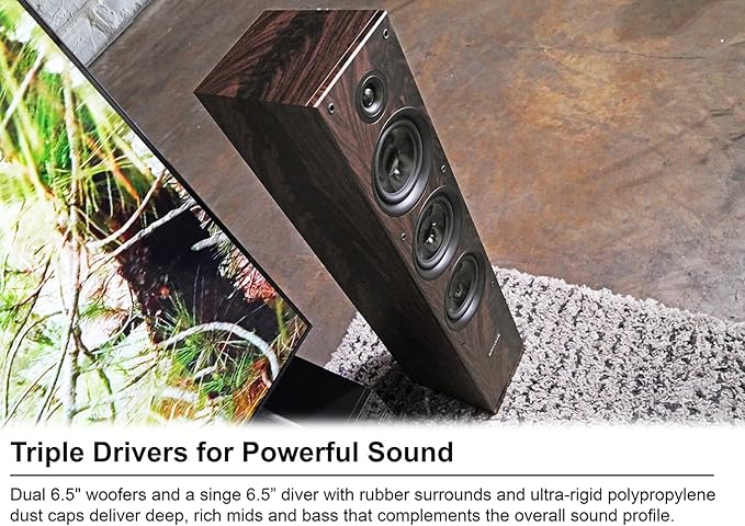 Rockville RockTower 68D 400W Passive Tower Speaker 8 Ohm, Deep Bass, - Image 5