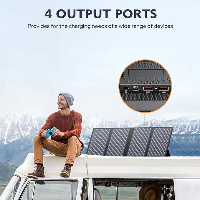 ENGINSTAR 60W Foldable Solar Panel Charger - Image 5