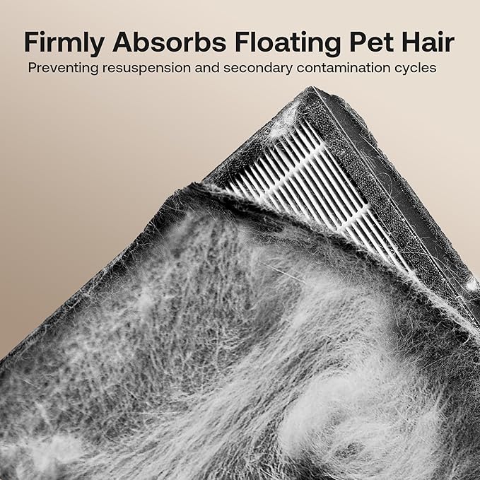 Pet Air Purifier Large Home up to 4200 sq ft, Suck up Floating Cat Dog Hair - Image 3
